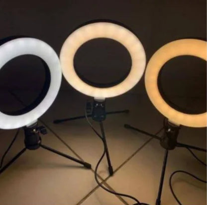 Ring Light com Tripé de Mesa