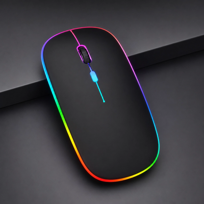 Mouse Sem Fio RGB Recarregável