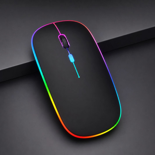 Mouse Sem Fio RGB Recarregável
