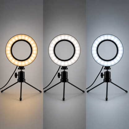 Ring Light com Tripé de Mesa