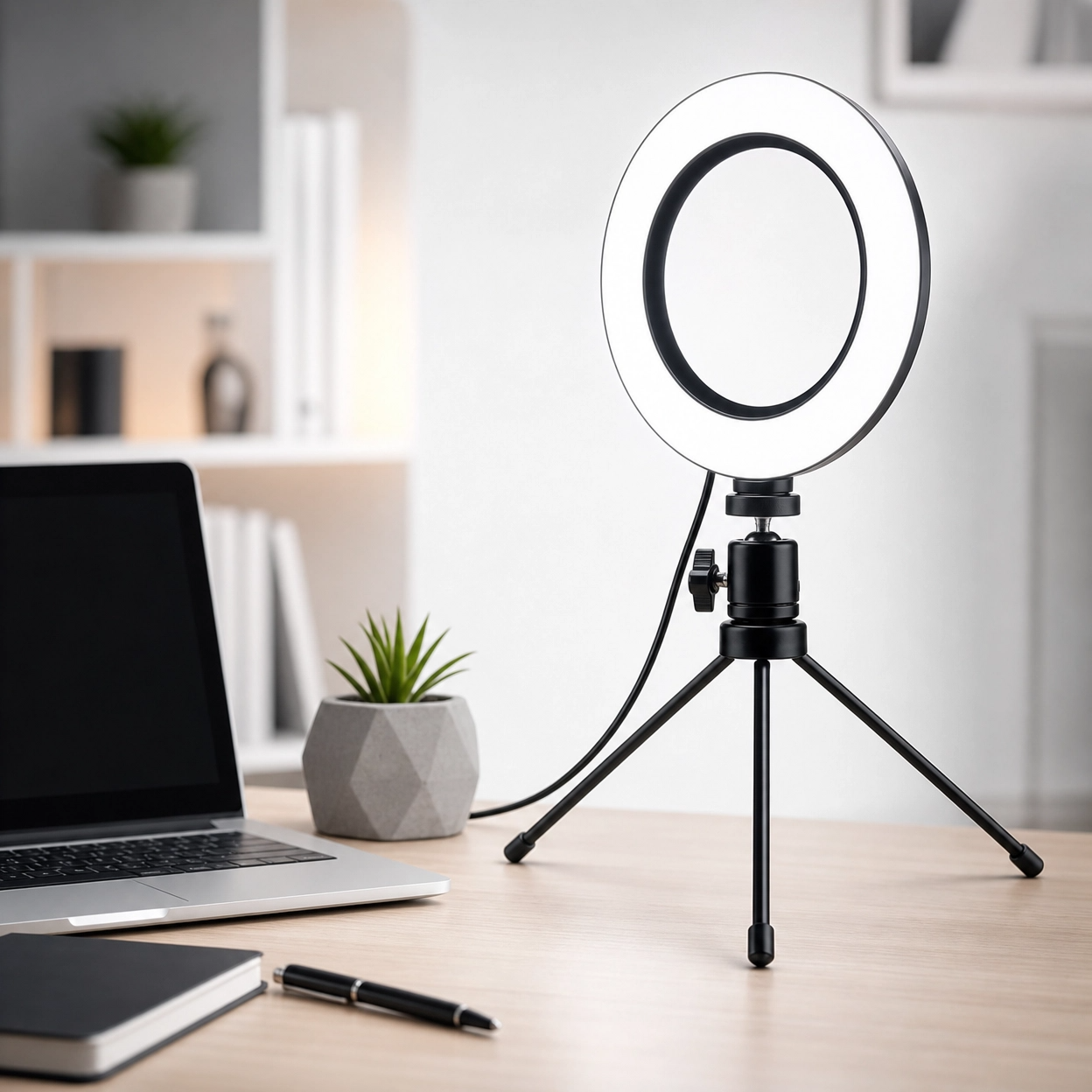 Ring Light com Tripé de Mesa