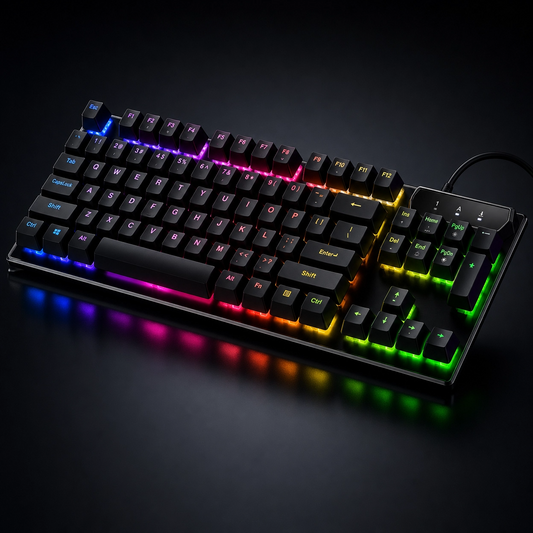 Teclado Gamer Semi Mecânico RGB